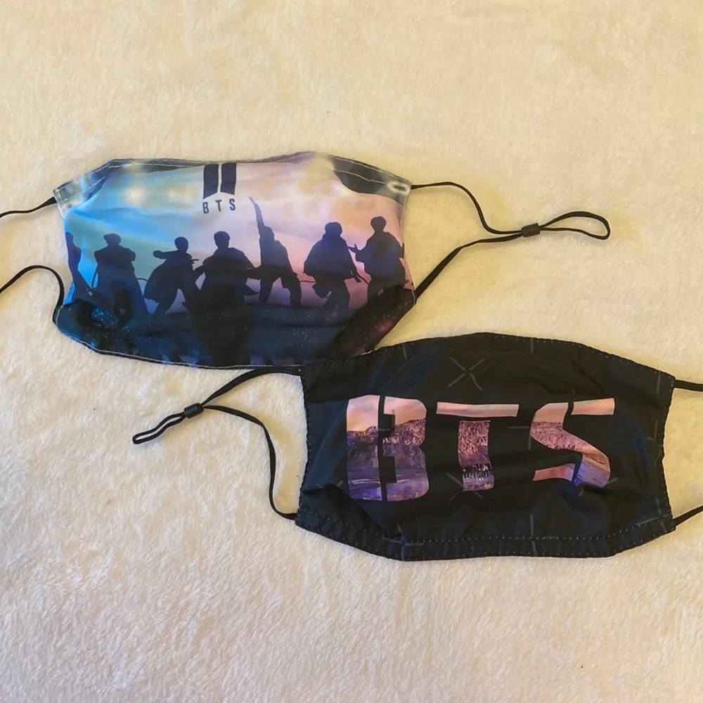 Two BTS Face Masks